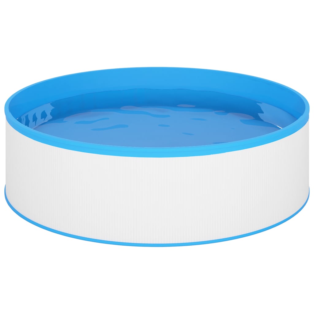 Piscina splasher c/ skimmer suspenso e bomba 350x90cm branco