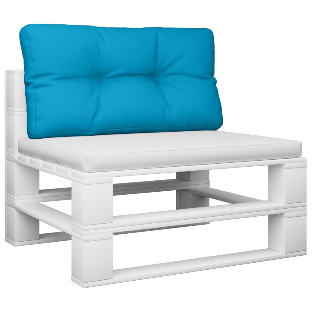Almofadão para sofá de paletes 70x40x12 cm tecido azul-claro