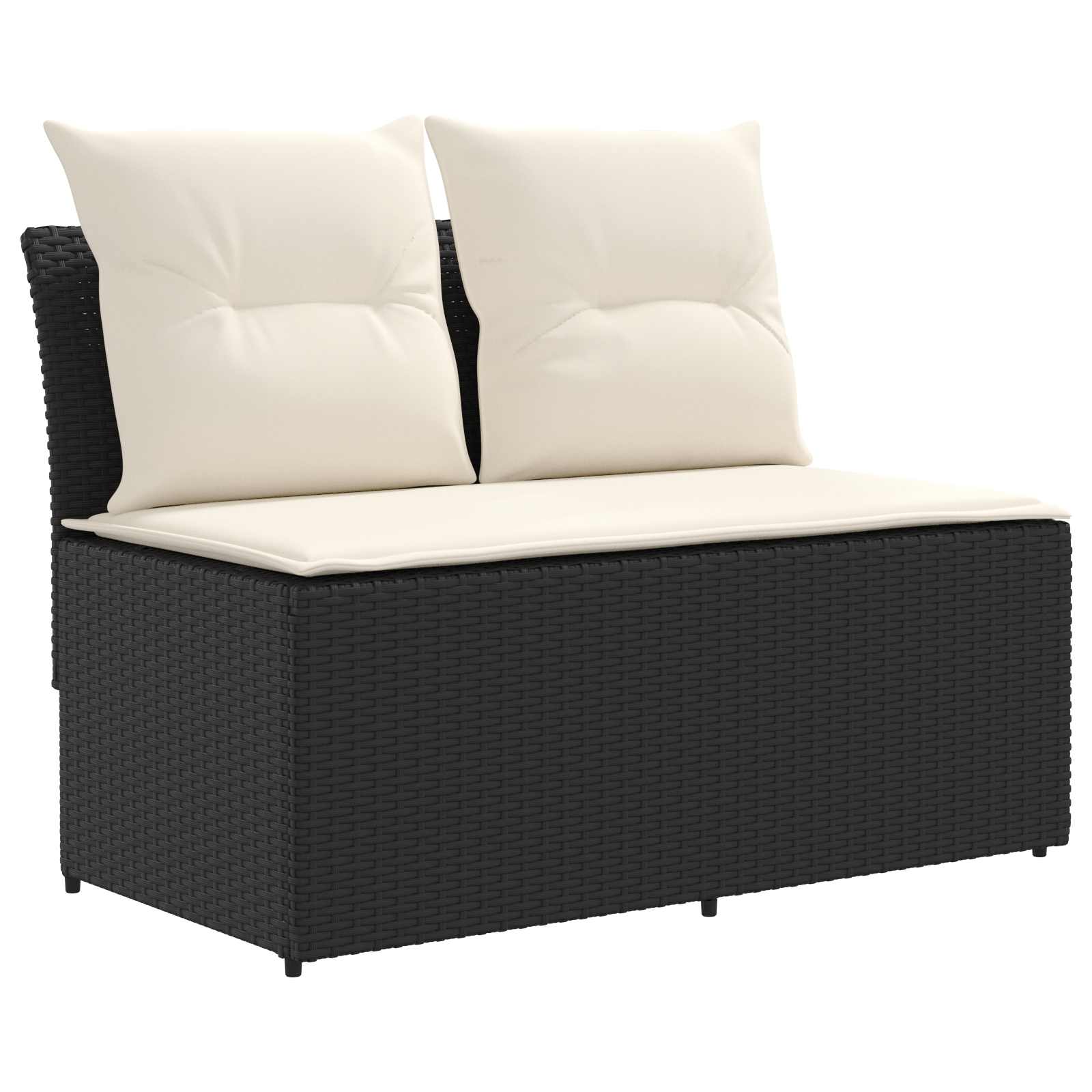 2 Peça sofá do meio para jardim com mesa elevatória vime PE