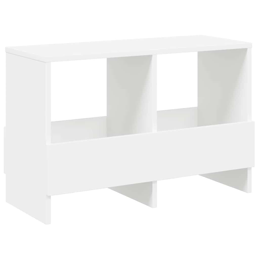 Estante de revistas branco 68,5 x 30 x 45 cm
