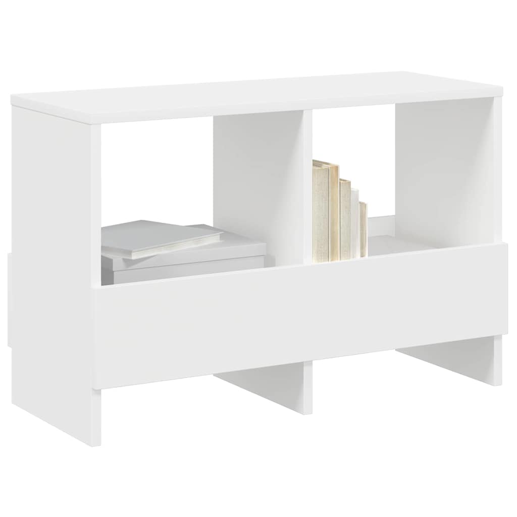 Estante de revistas branco 68,5 x 30 x 45 cm