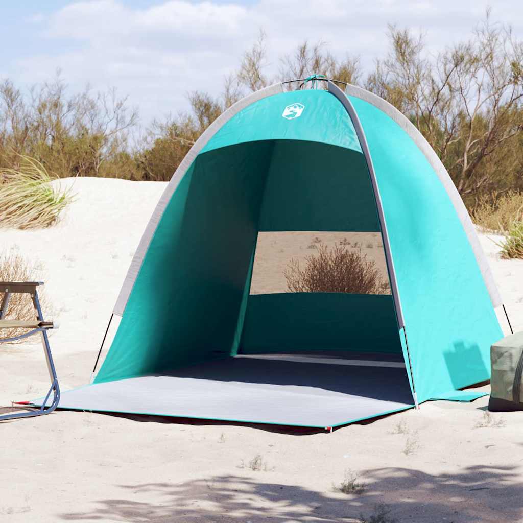 Tenda de praia 3 pessoas impermeável verde mar