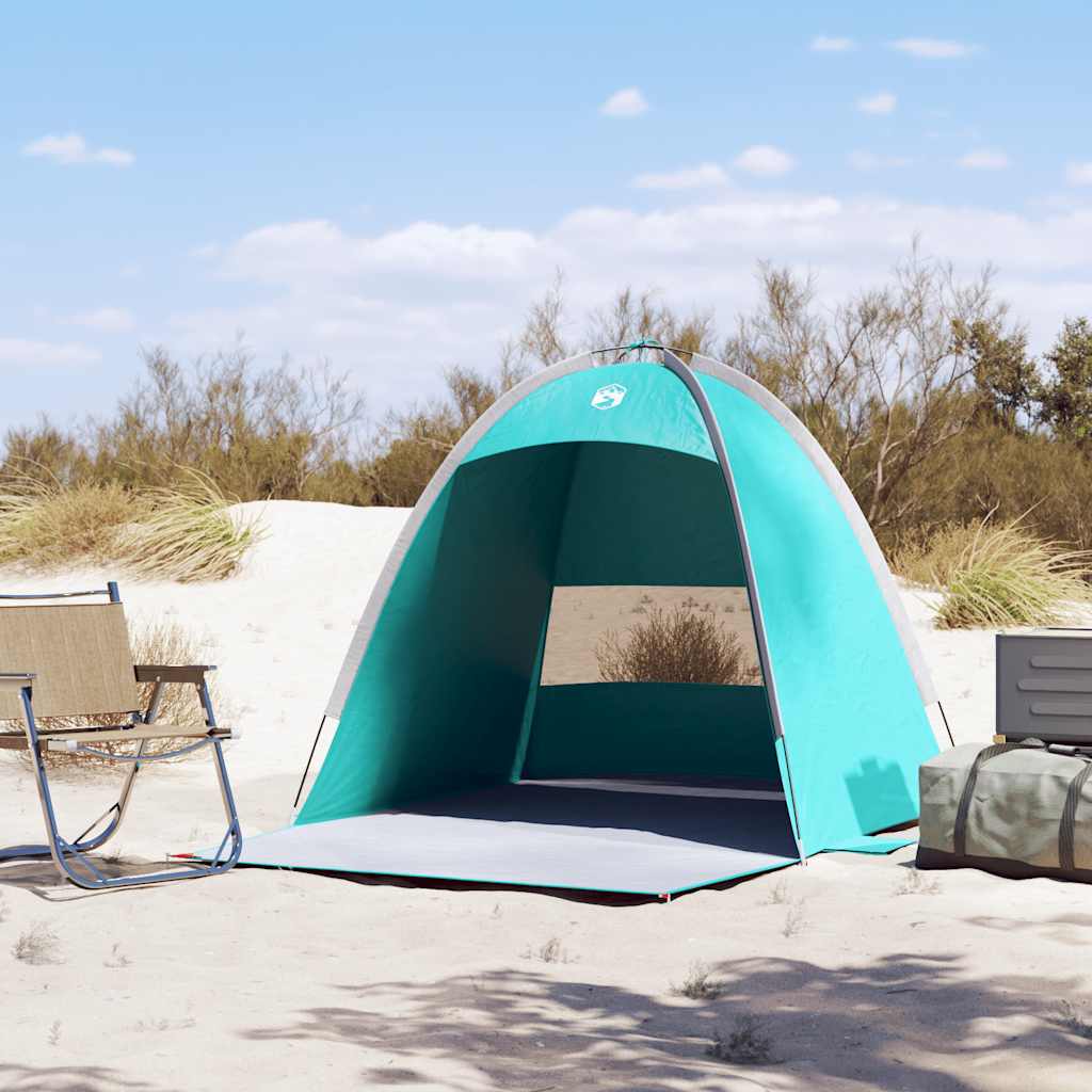 Tenda de praia 3 pessoas impermeável verde mar