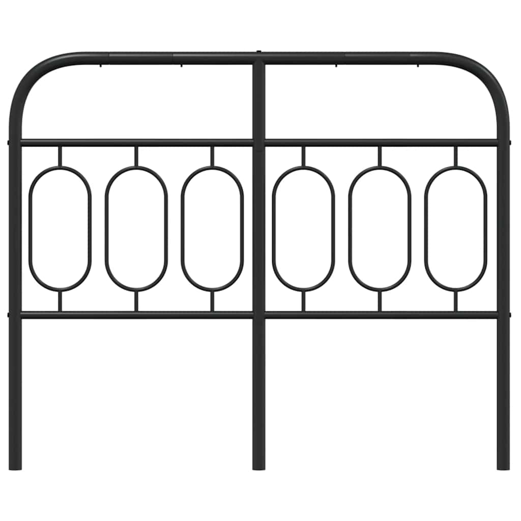 Cabeceira de substituição 120 cm metal preto