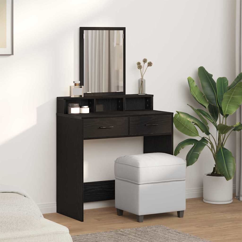 Mesa de vestir carvalho preto 79 x 41 x 140 cm