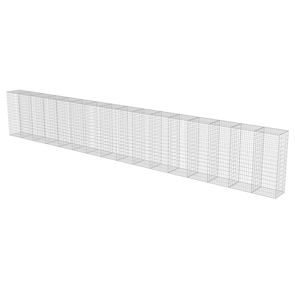 Muro gabião com tampas aço galvanizado 900x50x150 cm