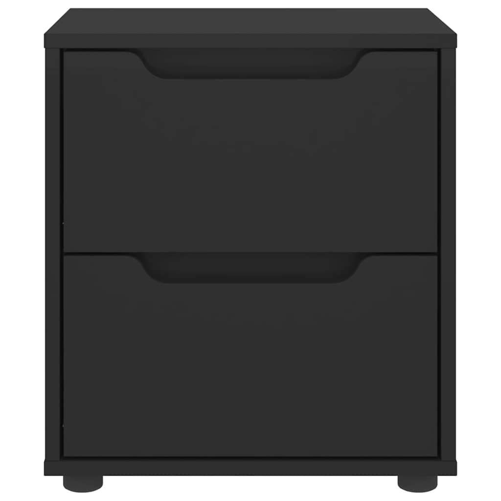 Mesa de cabeceira visnes derivados de madeira preto 45x40x50cm