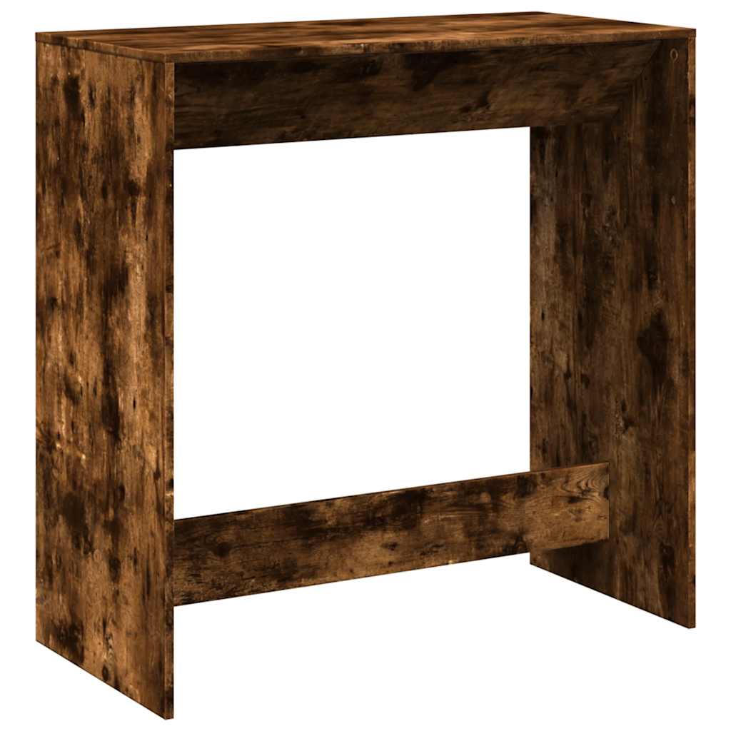 Mesa de bar 102x50x103,5cm derivados de madeira carvalho fumado