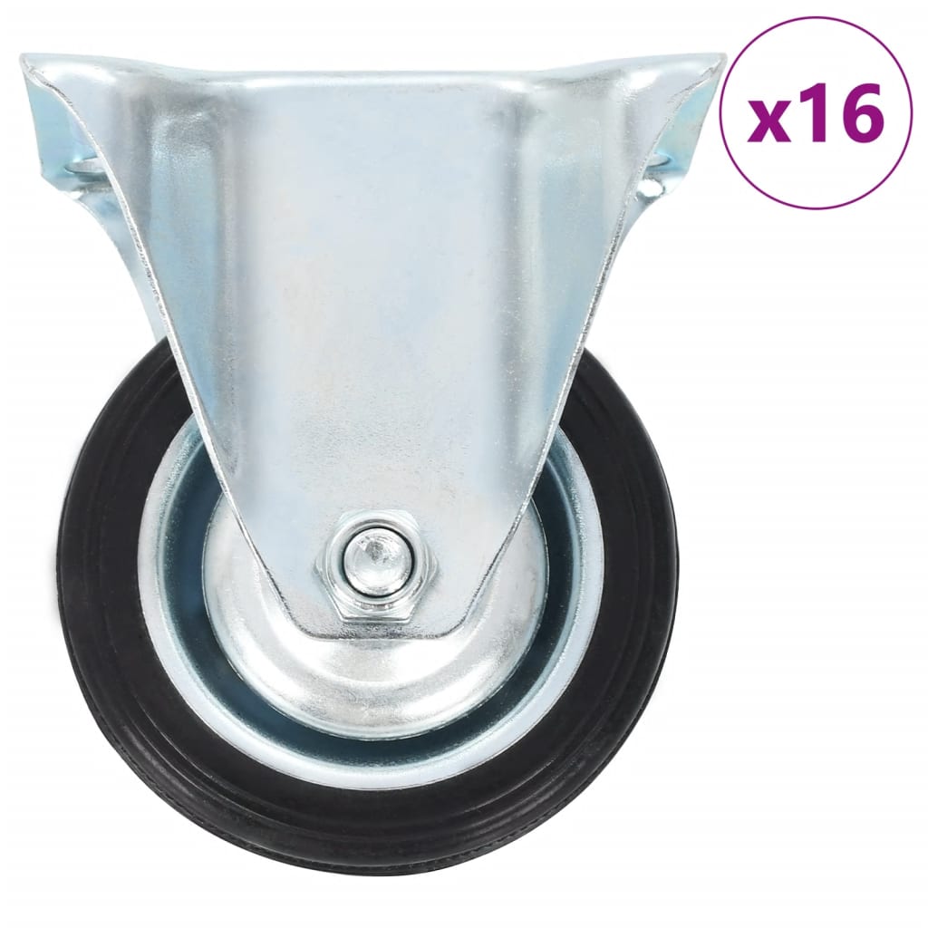 16 Pcs rodas fixas 75 mm