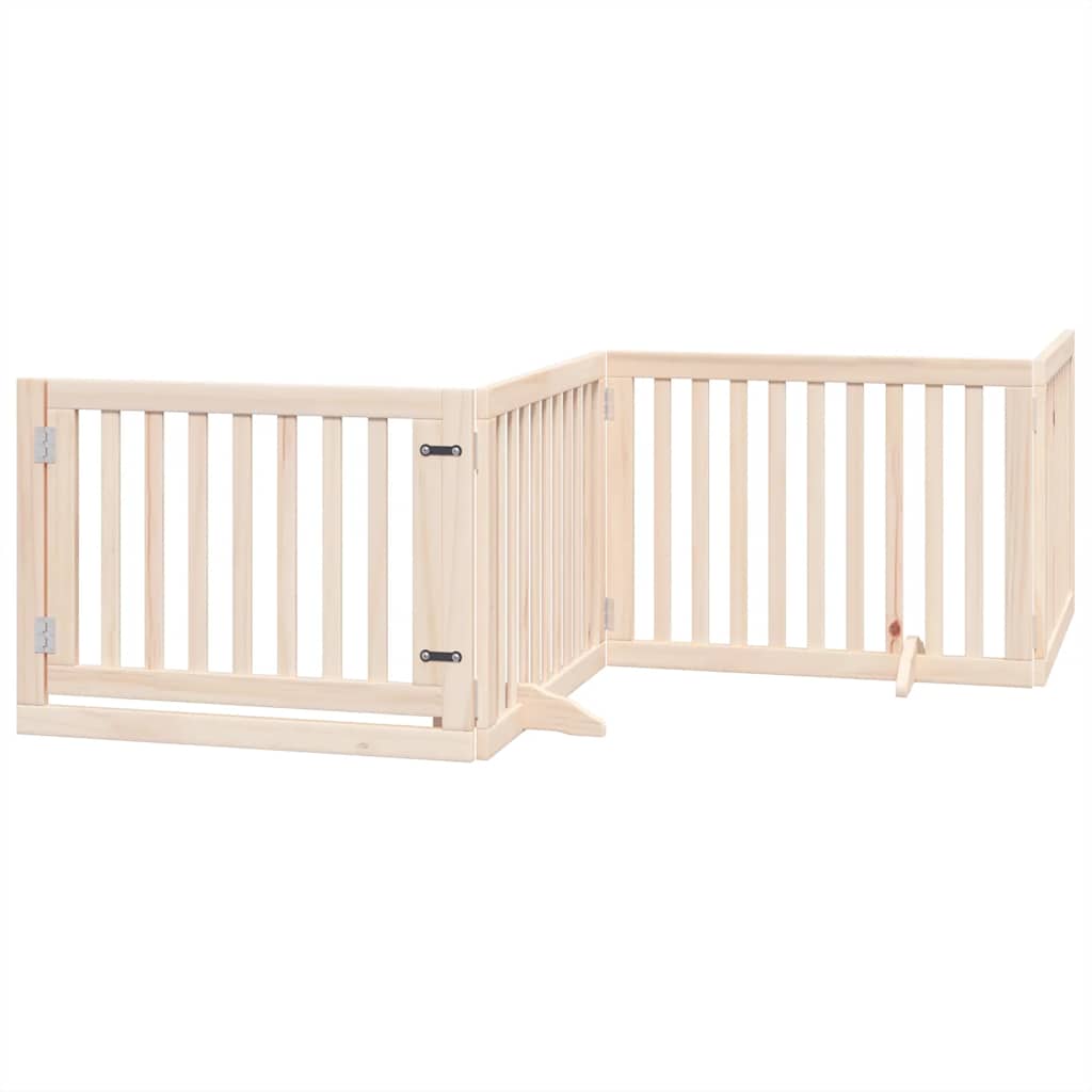 Portão para cães com porta dobrável 10 painéis 800 cm álamo