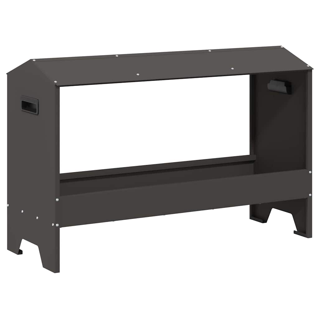 Trófeu de alimentação para frangos preto 81 x 32 x 53,5 cm