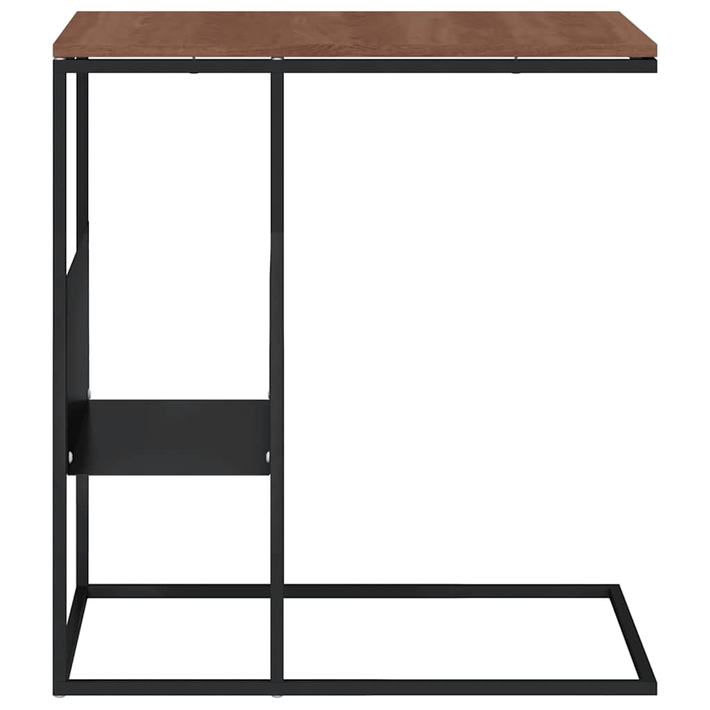 Mesa de apoio 55x36x59,5 cm derivados de madeira preto