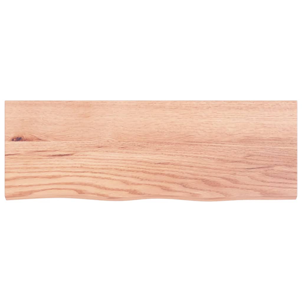 Bancada p/ wc 80x30x(2-4) cm madeira maciça tratada castanho