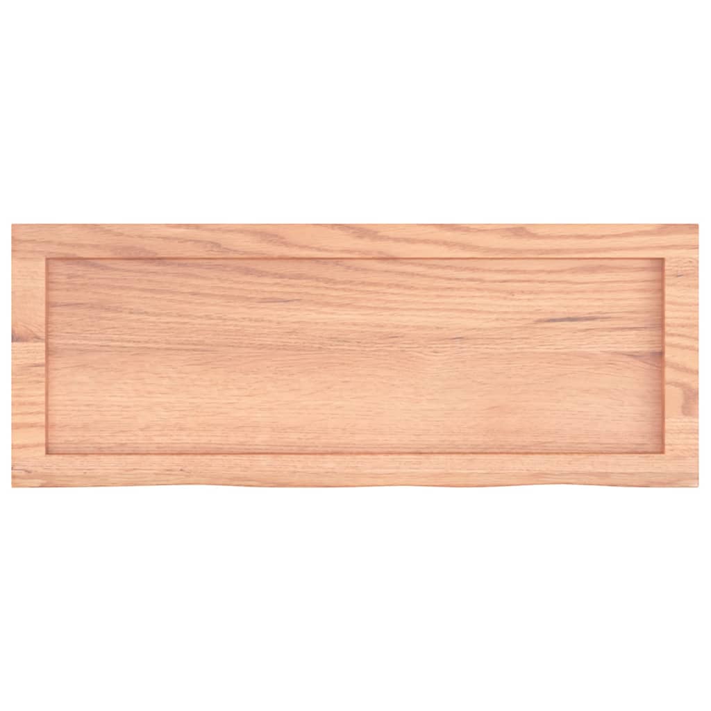 Bancada p/ wc 80x30x(2-4) cm madeira maciça tratada castanho