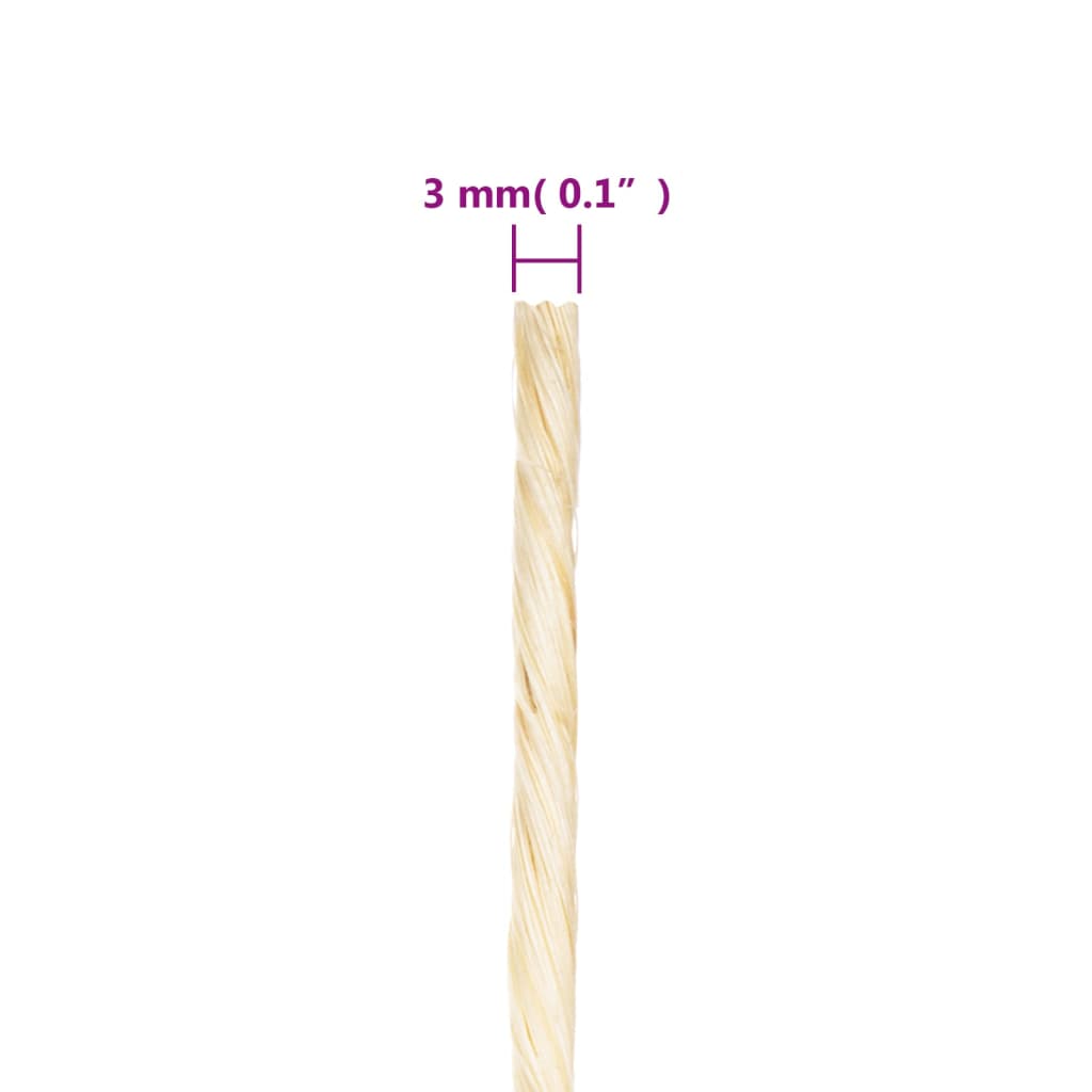 Corda 100% sisal 3 mm 400 m