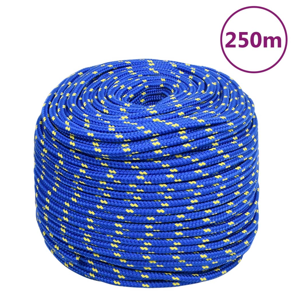 Corda de barco 8 mm 250 m polipropileno azul