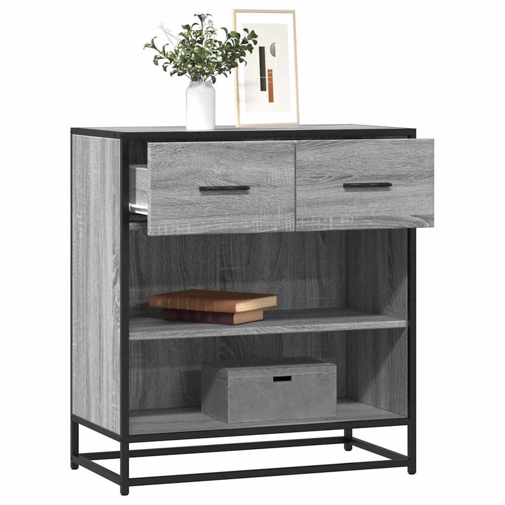 Aparador 68x35x76 cm deriv. de madeira cinzento sonoma