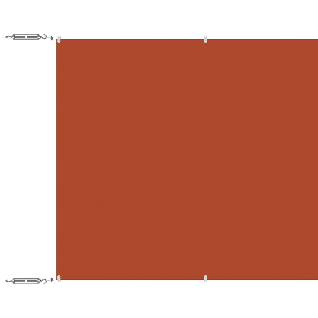 Toldo vertical 140x800 cm tecido oxford cor terracota