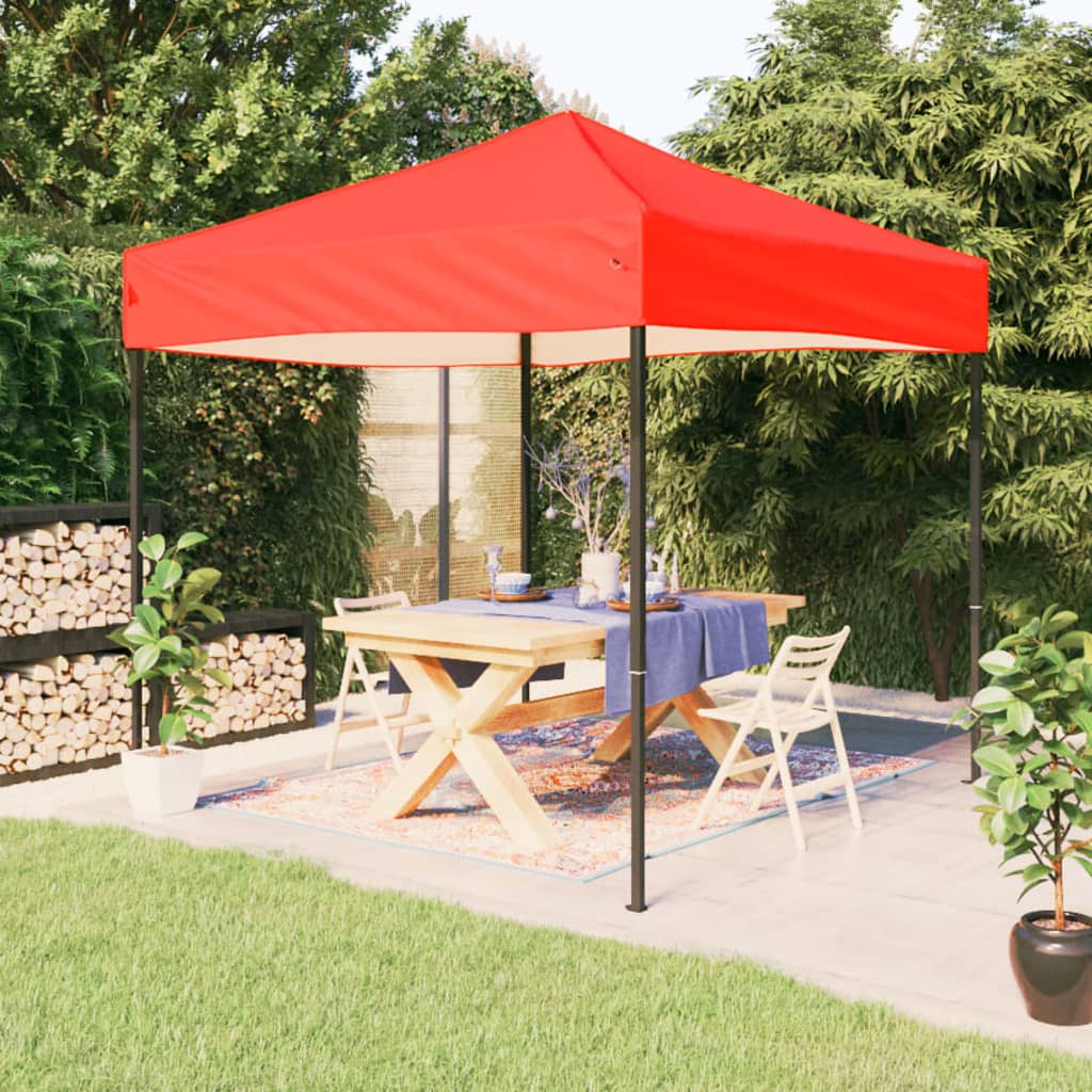 Tenda para festas dobrável 3x3 m vermelho