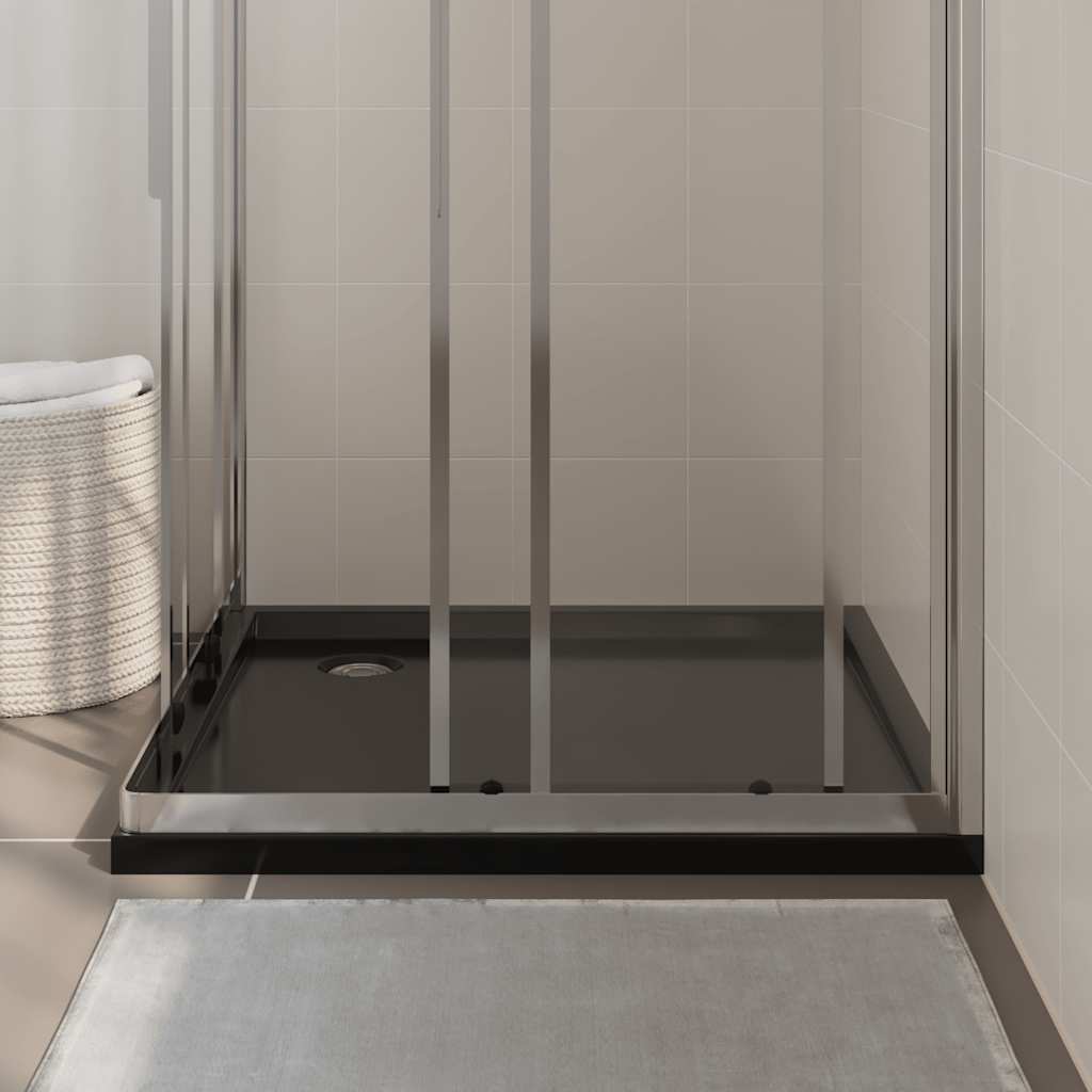 Base de chuveiro quadrada 90x90 cm ABS preto