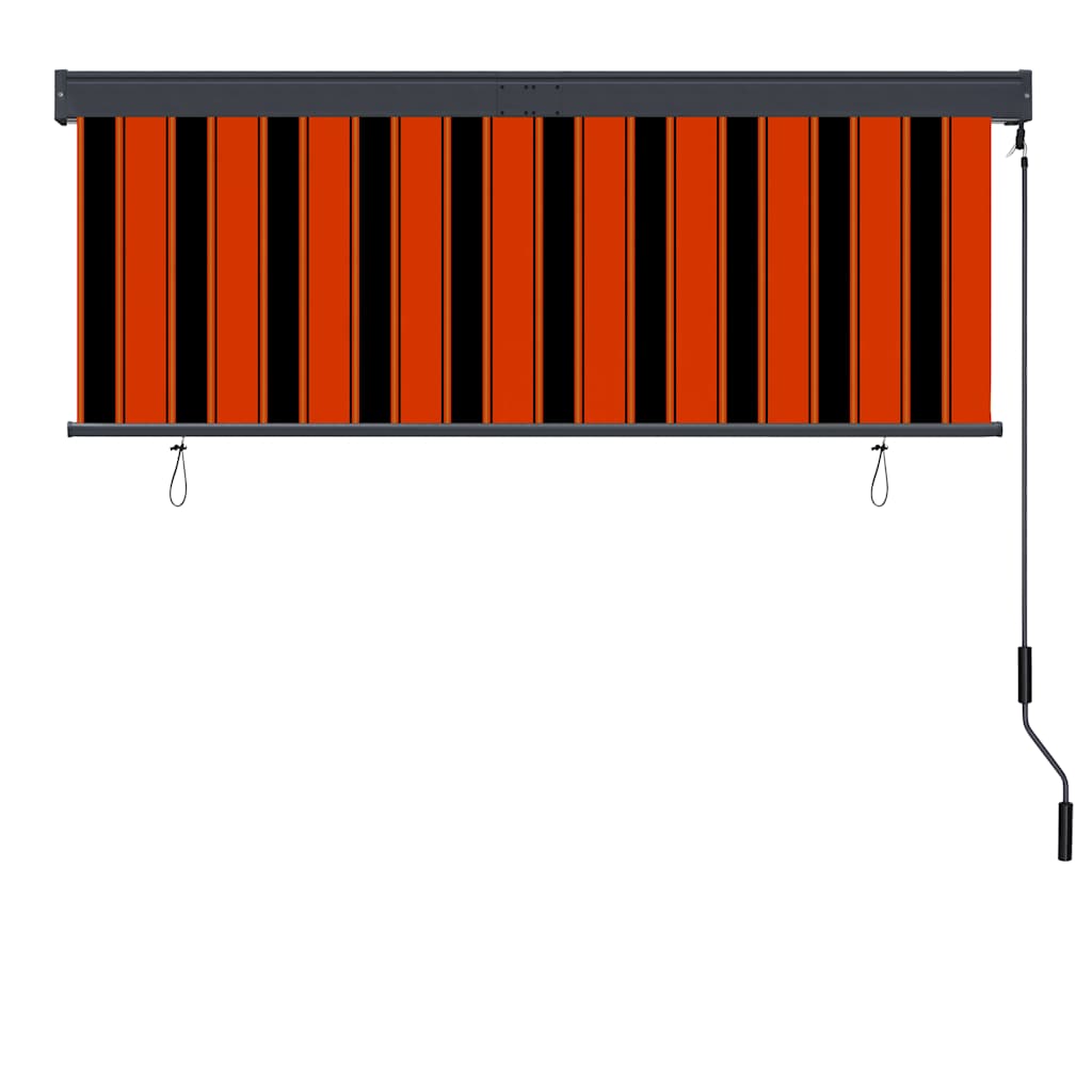 Estore de rolo para exterior 160x250 cm laranja e castanho