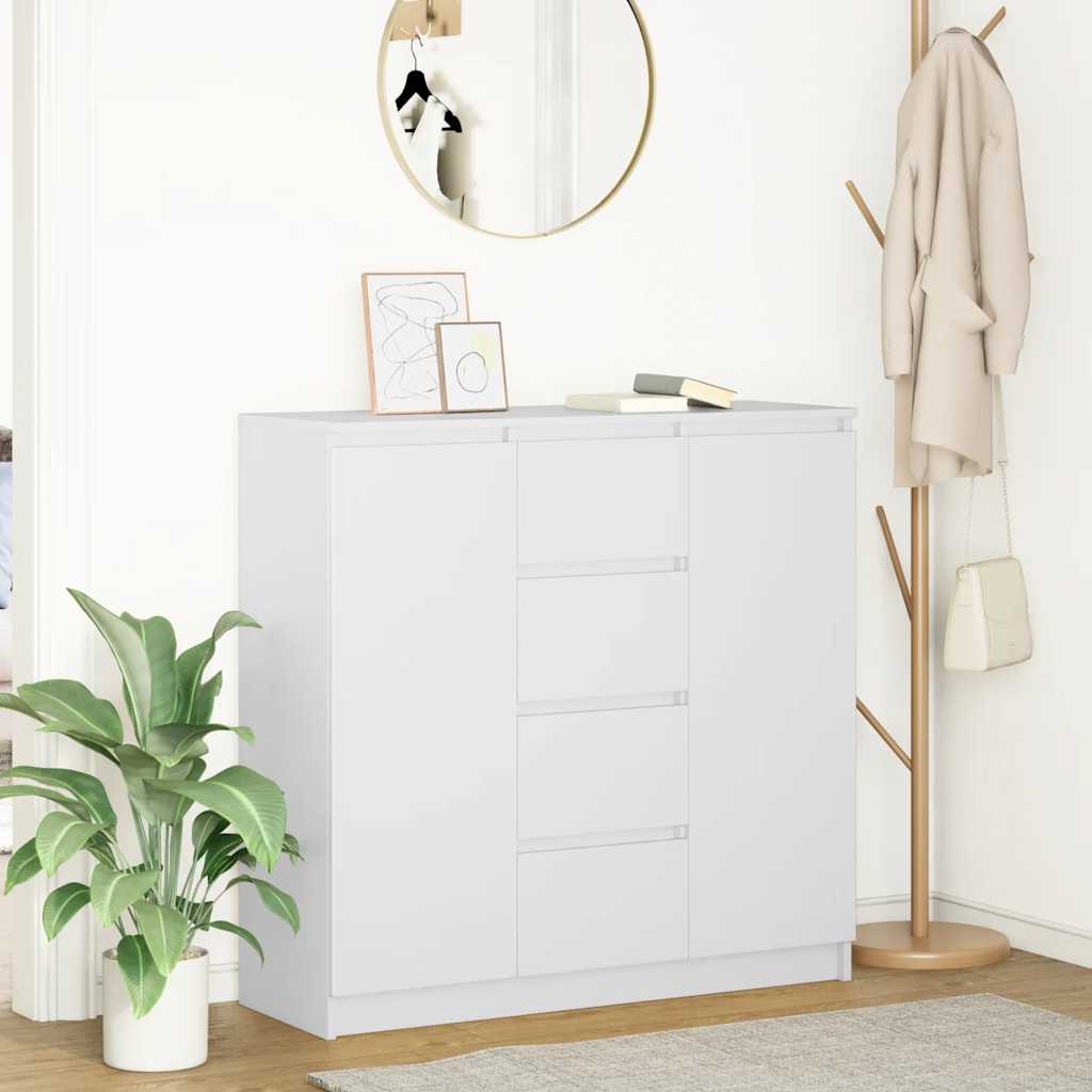 Aparador c/ gavetas 100,5x35x98,5cm derivados de madeira branco