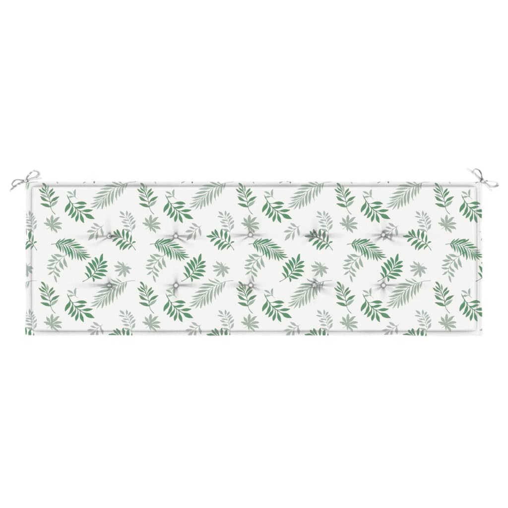 Almofadão banco jardim 150x50x3 cm tecido oxford padrão folhas