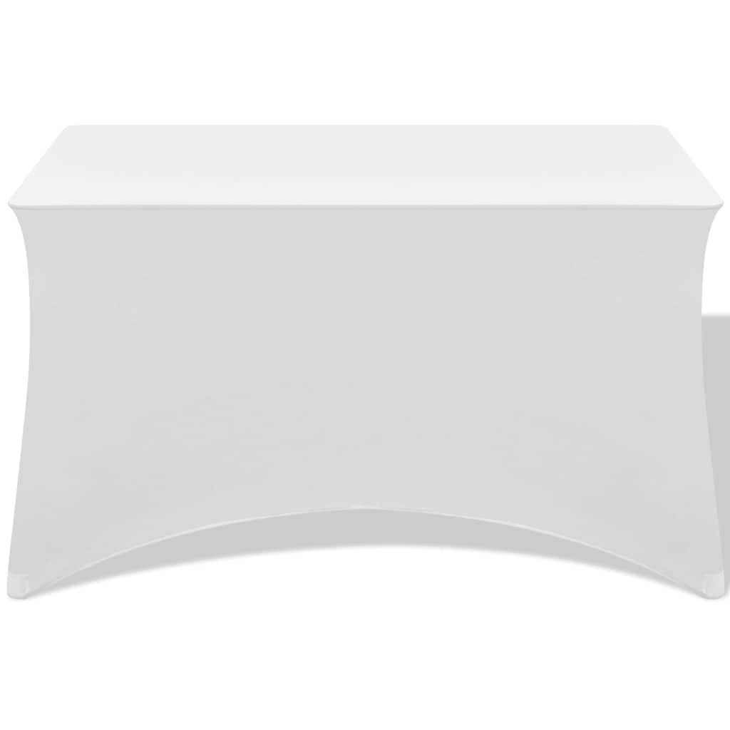 Capa extensível para mesa 2 pcs 183x76x74 cm branco