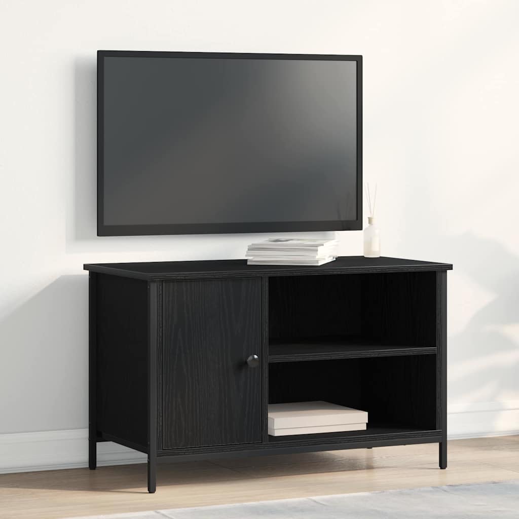 Gabinete para TV 80 x 40 x 50 cm carvalho preto