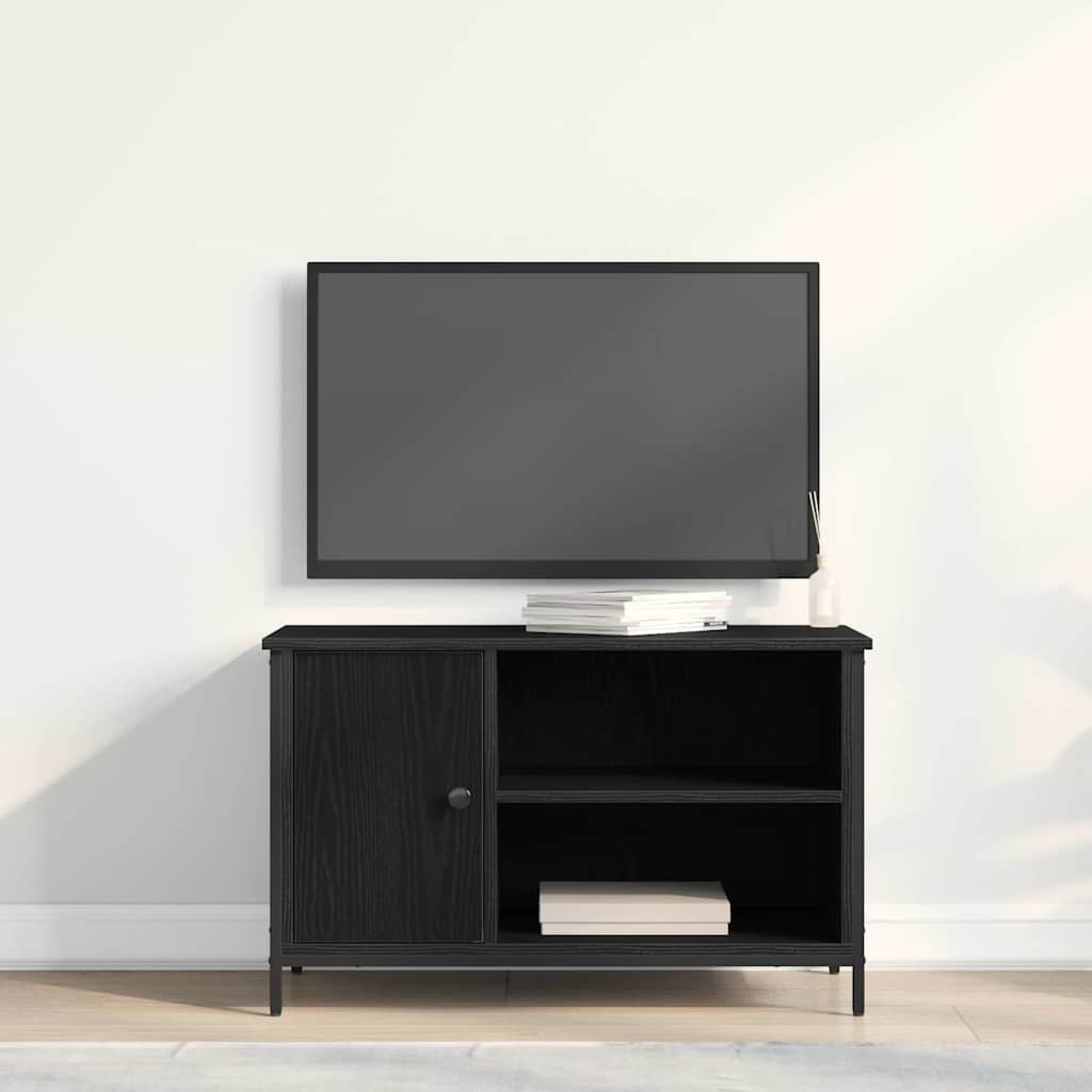 Gabinete para TV 80 x 40 x 50 cm carvalho preto