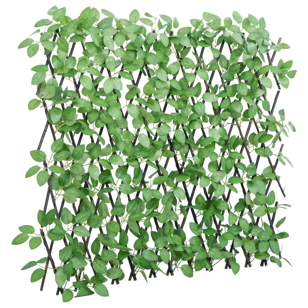 Treliça de hera artificial extensível 5 pcs 180x65 cm verde
