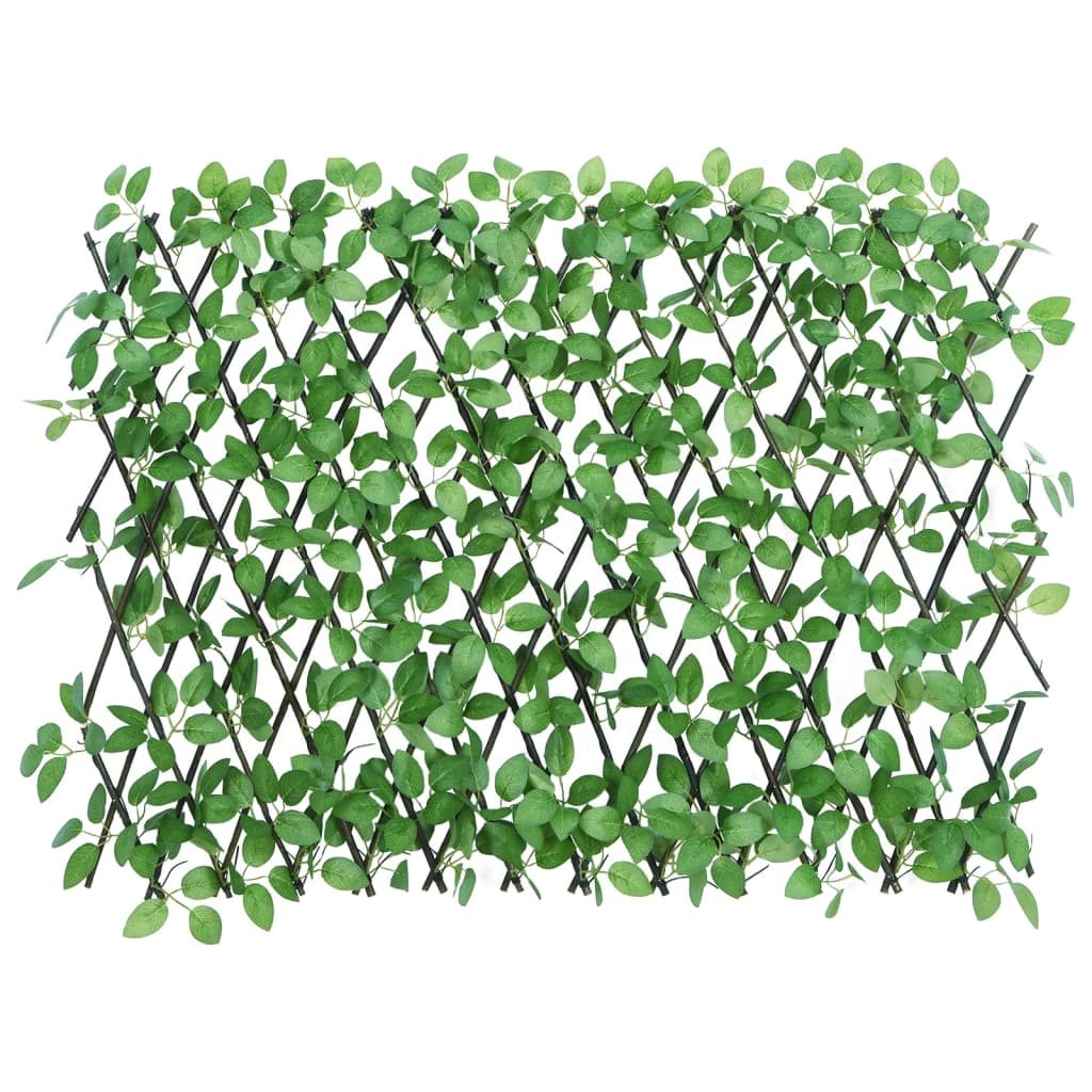 Treliça de hera artificial extensível 5 pcs 180x65 cm verde