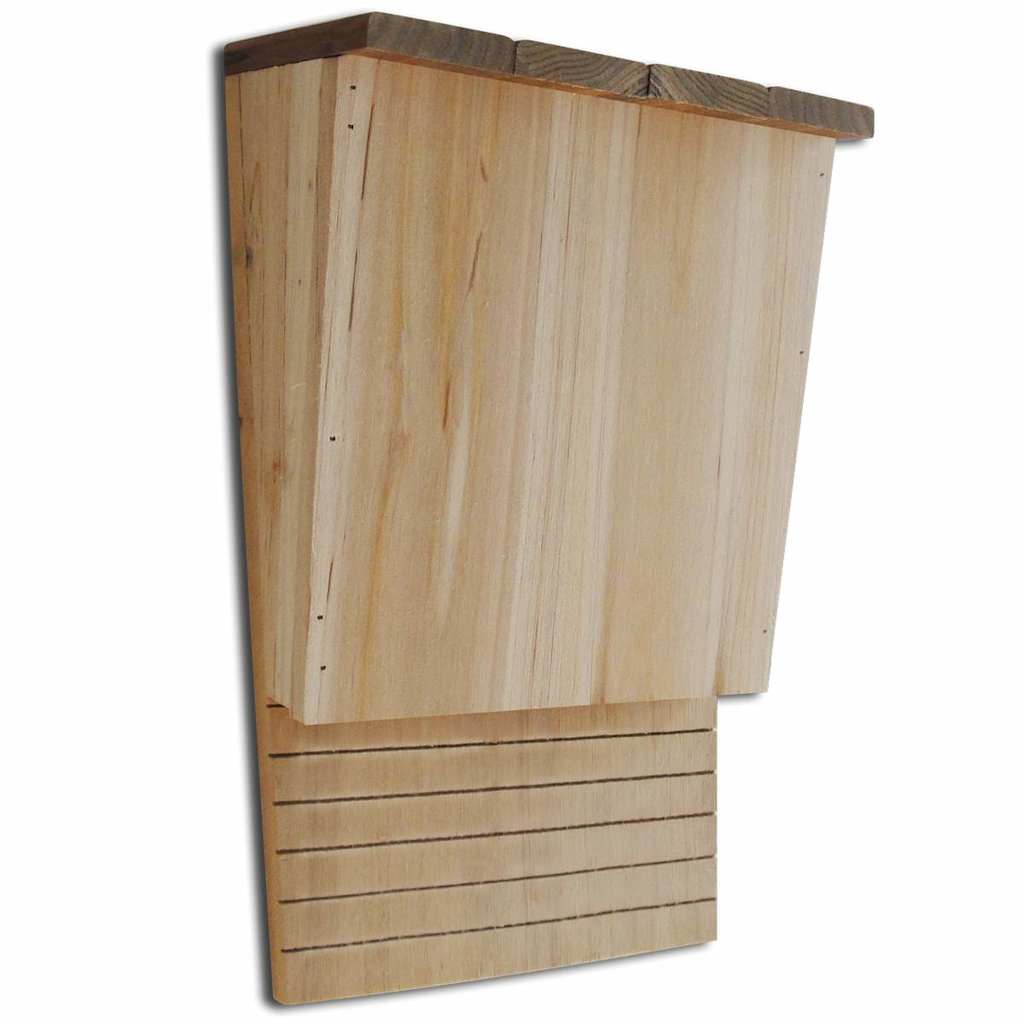 Casas para morcegos em madeira 4 pcs 22x12x34 cm