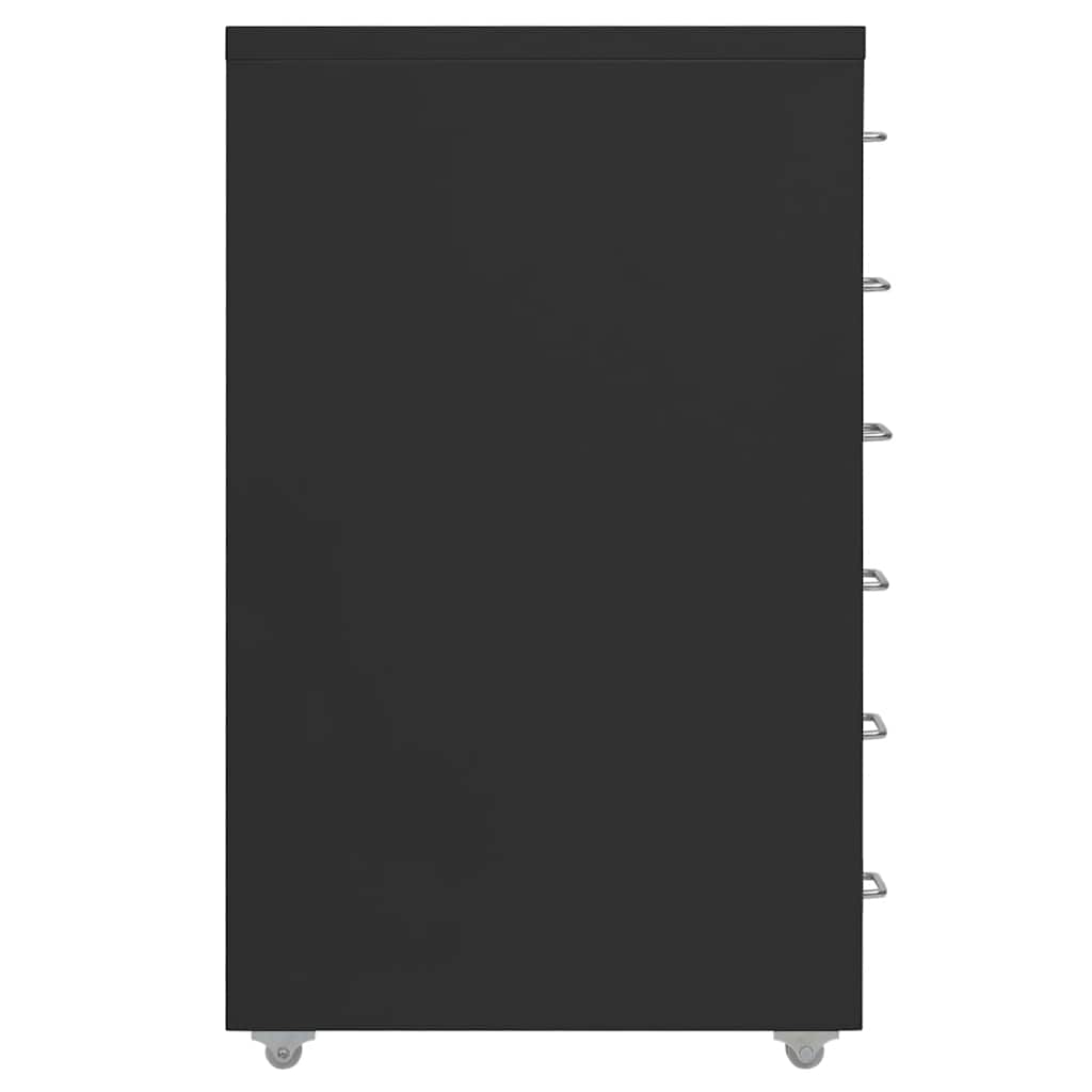 Arquivador móvel 28x41x69 cm metal preto
