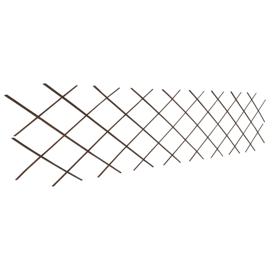 Cercas em treliça salgueiro 5 pcs 180x60 cm
