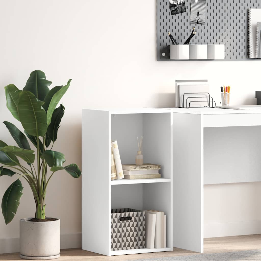 Estante com 2 prateleiras 40x30x76,5 cm contraplacado branco