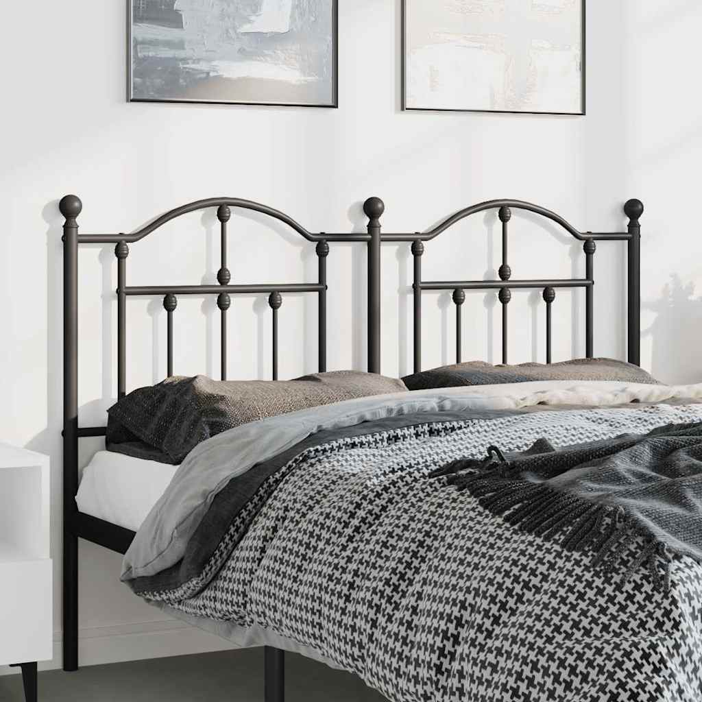 Cabeceira de substituição 150 cm metal preto