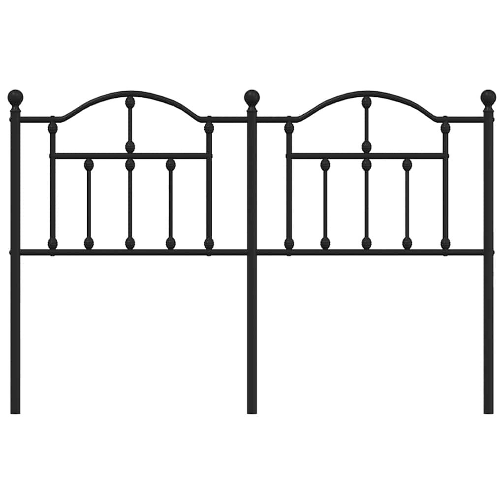 Cabeceira de substituição 150 cm metal preto