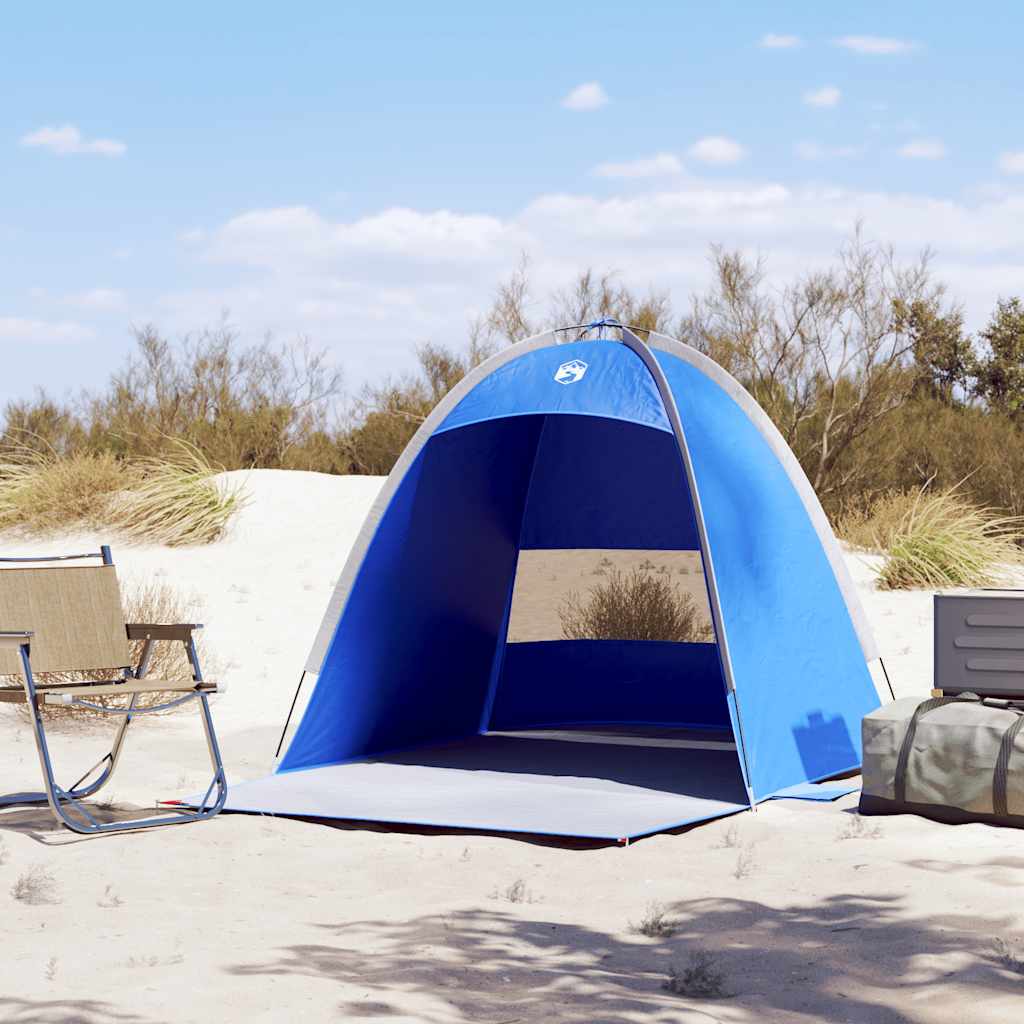 Tenda de praia 3 pessoas impermeável azul ciano