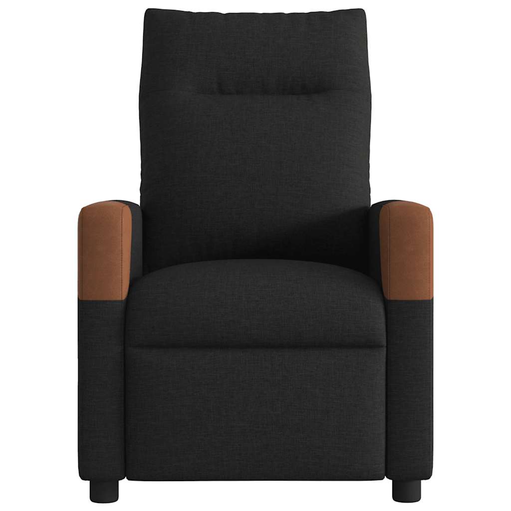 Poltrona de massagens reclinável tecido preto
