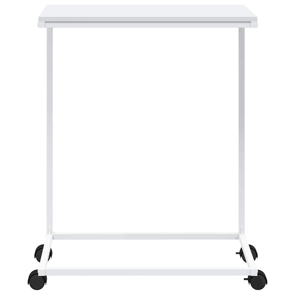 Mesa de apoio c/ rodas 55x35x70 cm derivados de madeira branca