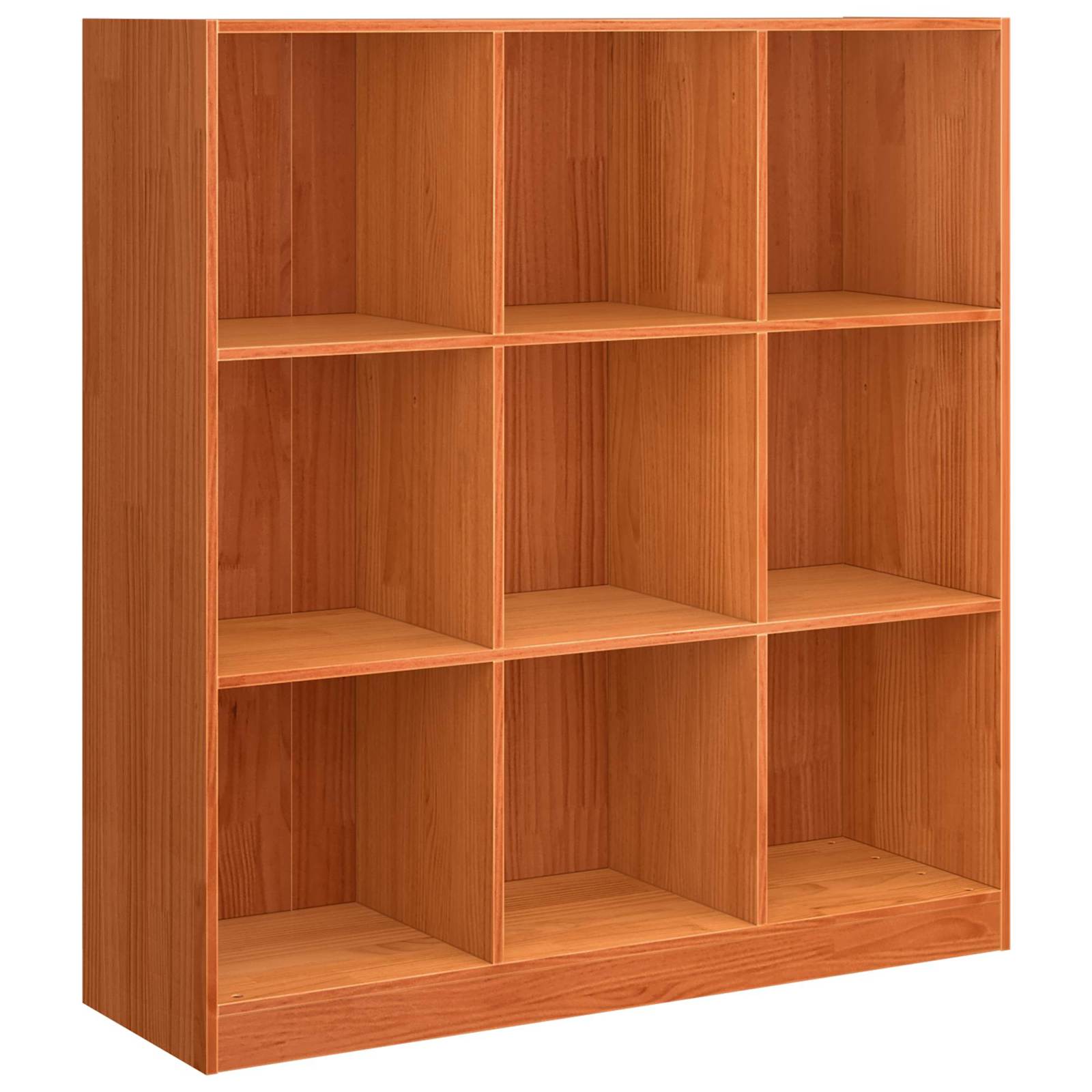 Gabinete de livros marrom cera 104 x 33 x 110 cm