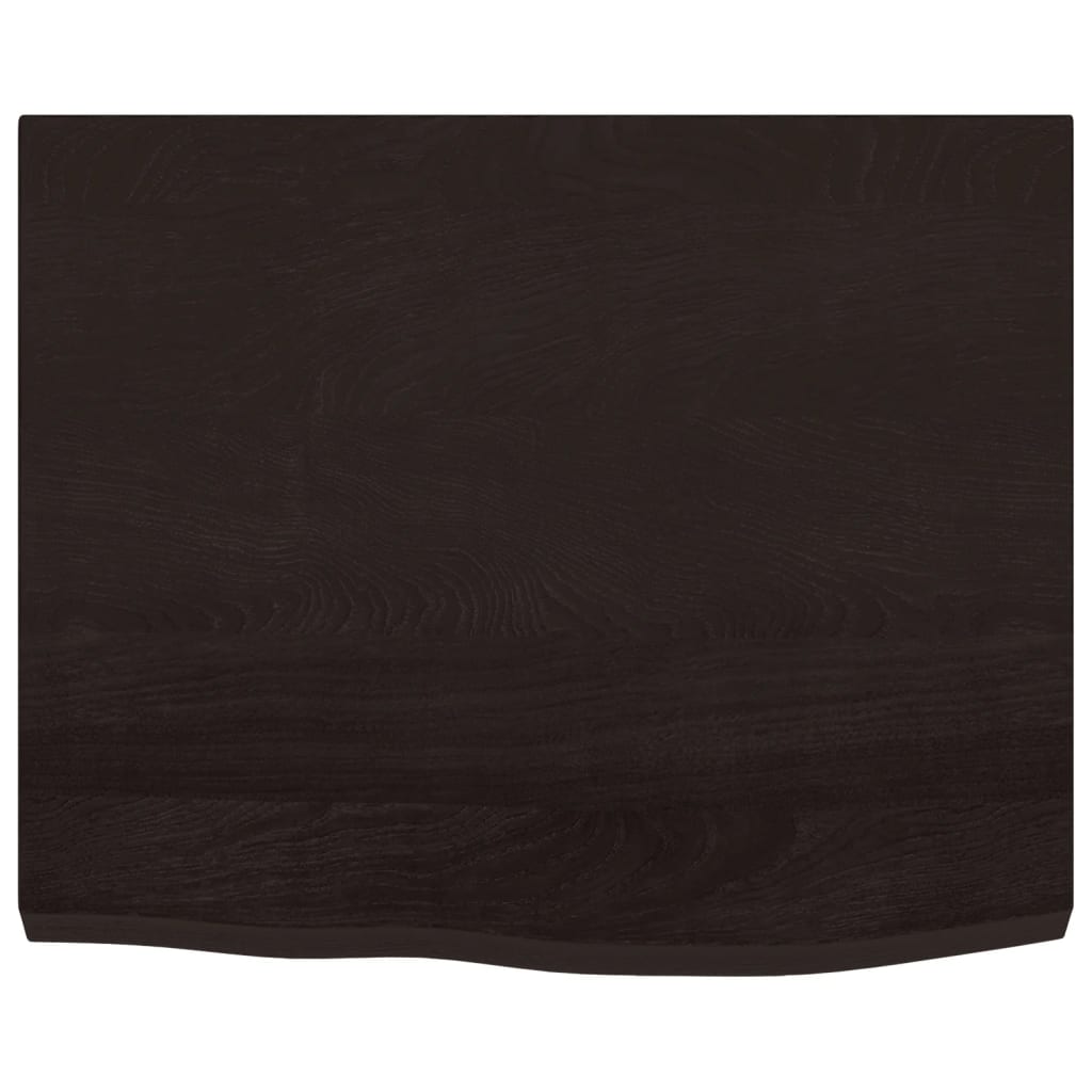 Bancada p/ wc 60x60x(2-4)cm madeira tratada maciça castanho