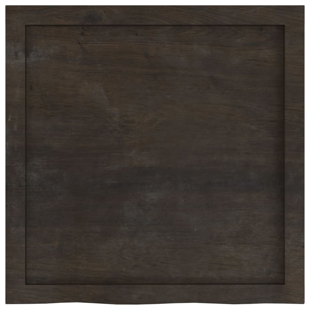 Bancada p/ wc 60x60x(2-4)cm madeira tratada maciça castanho