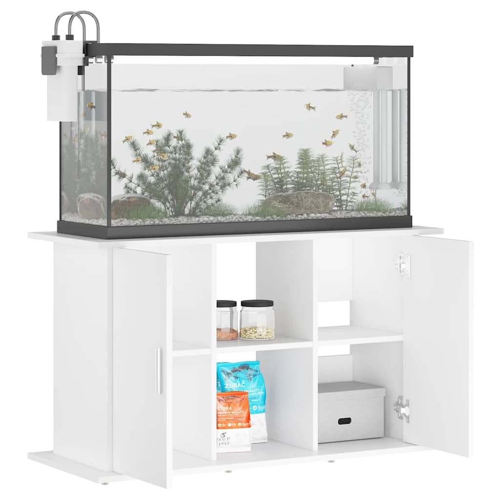 Suporte de aquário 101x41x58 cm derivados de madeira branco