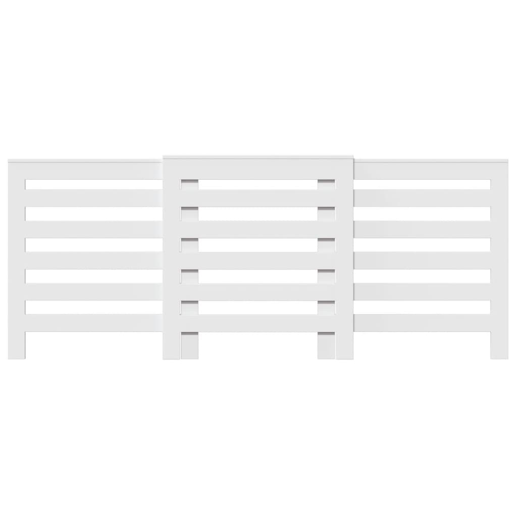 Cobertura de radiador 205x21,5x83,5 cm derivados madeira branco