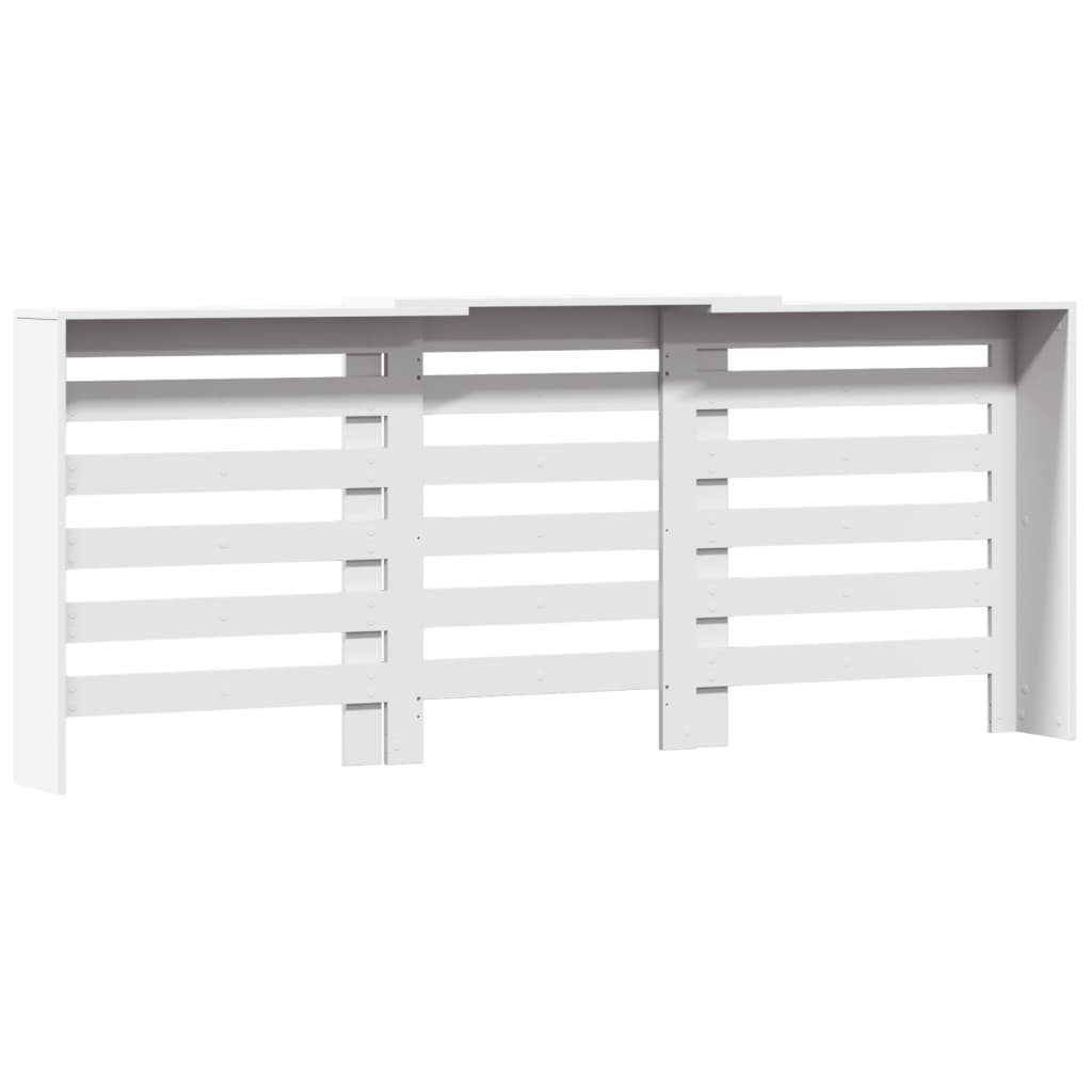 Cobertura de radiador 205x21,5x83,5 cm derivados madeira branco