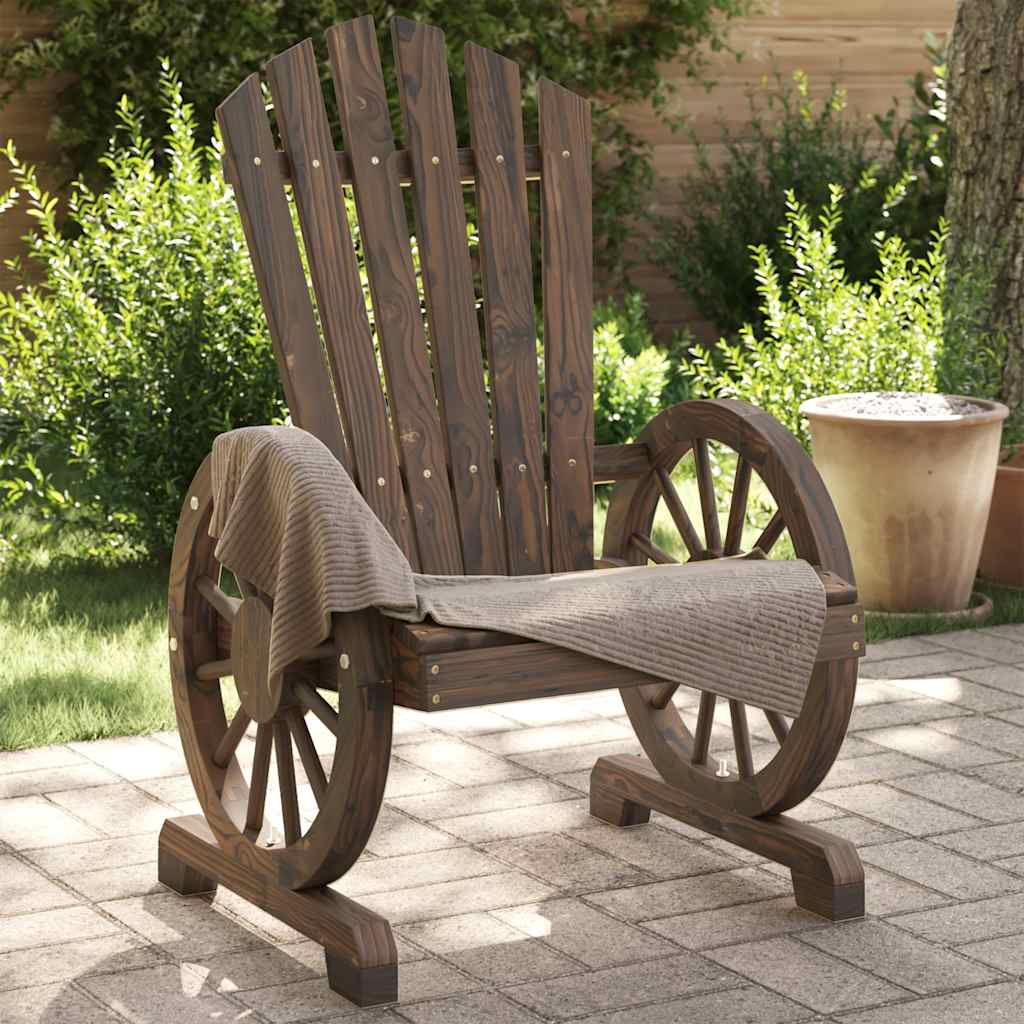 Cadeiras adirondack para jardim 2 pcs madeira de abeto maciça