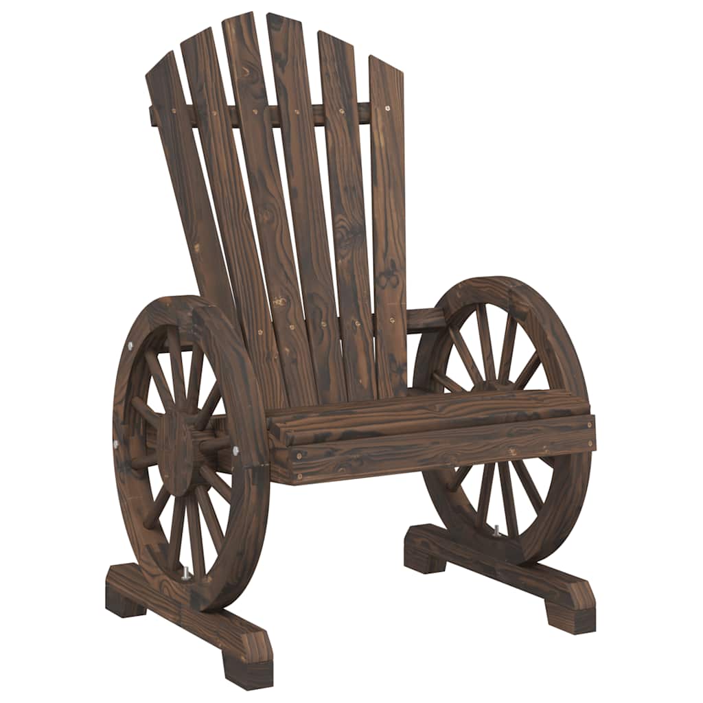 Cadeiras adirondack para jardim 2 pcs madeira de abeto maciça