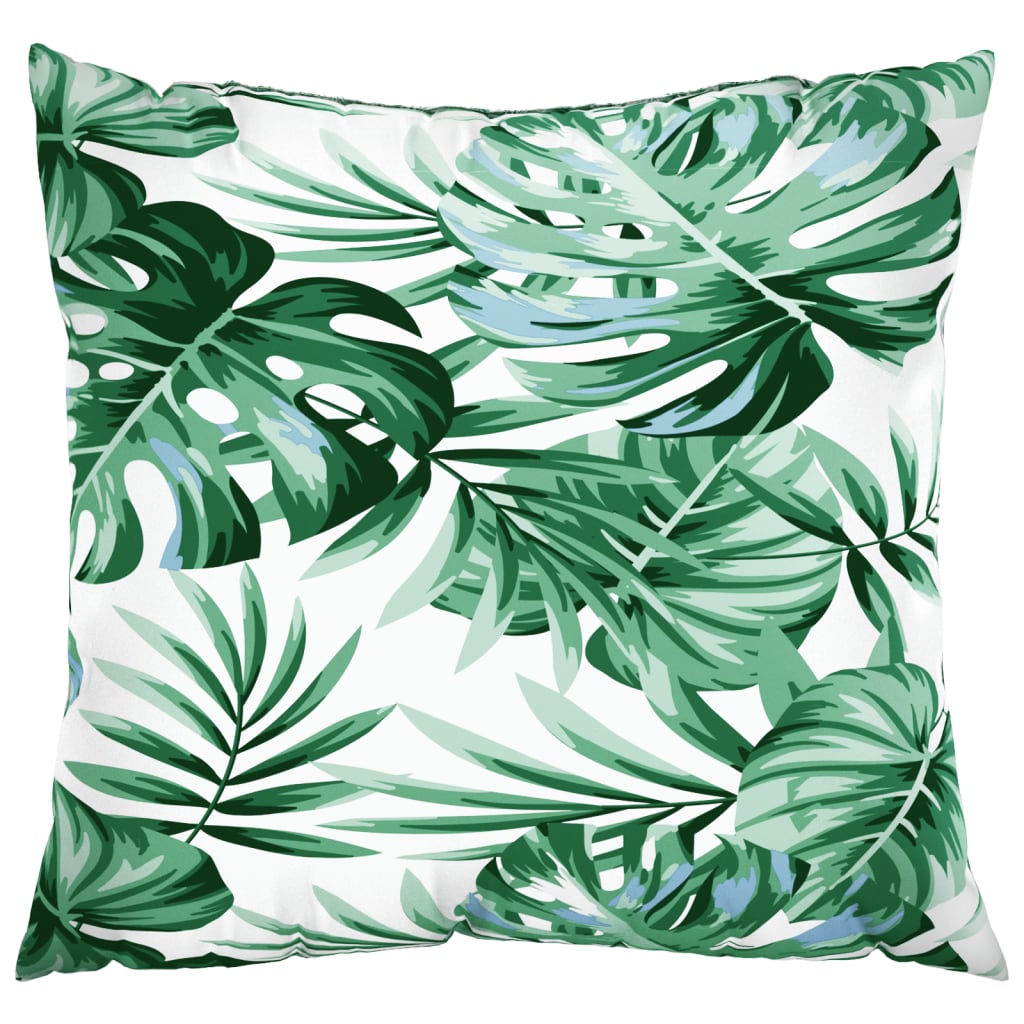 Almofadas de sofá 4 pcs 60x60 cm tecido padrão de folhas